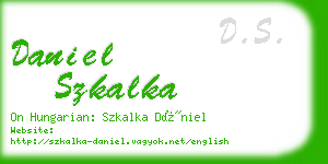 daniel szkalka business card